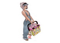 J-LIKE PRODUCT 迷你防水鱼艺术贴纸 #IKU-Chan