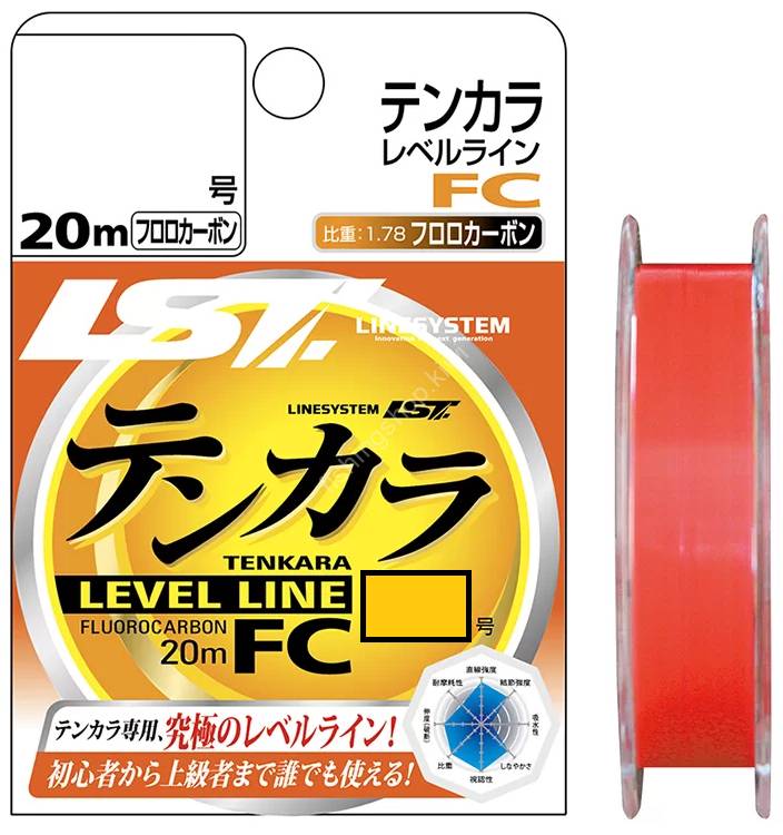 LINE SYSTEM Tenkara Level Line FC [Fluorescent Orange] 20m #4.5