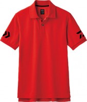 DAIWA Short Sleeve Polo Shirt DE-7906 120 Red and Black