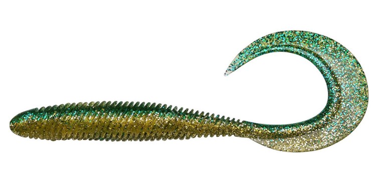 MEGABASS Kemuri Curly 2.5'' #Green Gold (8pcs)