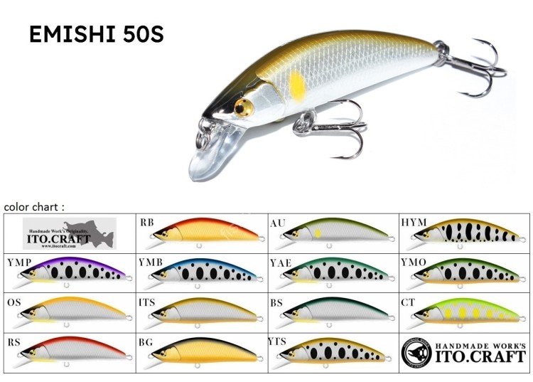 ITO.CRAFT Emishi Minnow 50S #YTS