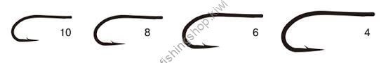 GAMAKATSU S13S-4H4S Bonefish [Black] #10 (12pcs)
