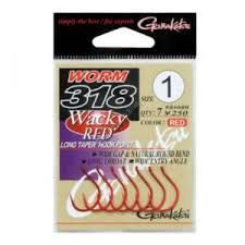 Gamakatsu Rose Worm 318 WACKY(RED) 1