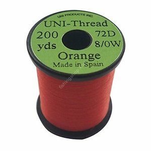 TIEMCO Uni 8/0 Waxed Midge Thread Orange #271