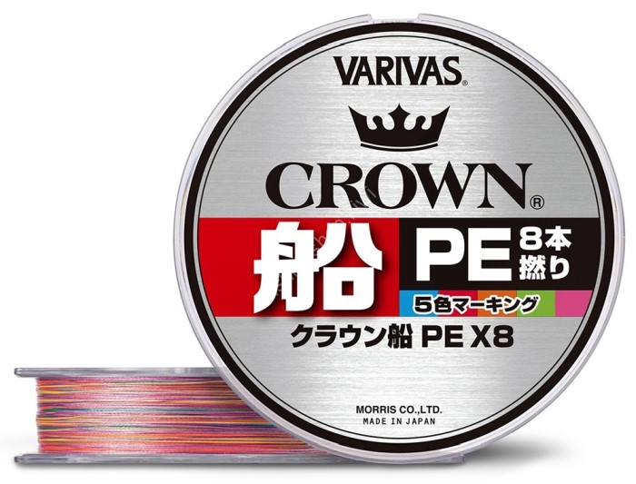 VARIVAS Crown Fune PE x8 [5color] 150m #0.6 (6kg)
