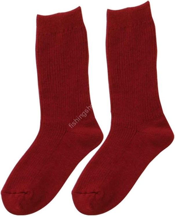 OTHER BRANDS KENSEN HIDAMARI P-82 Women's Double Socks [Red]