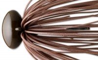 DEPS Head Lock Jig 28g Silicone Fine Skirt 64 FS Brown