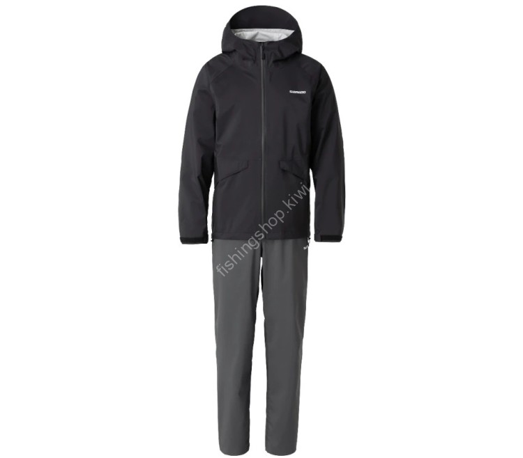 SHIMANO RA-005V Basic Fishing Rain Suit Black XS