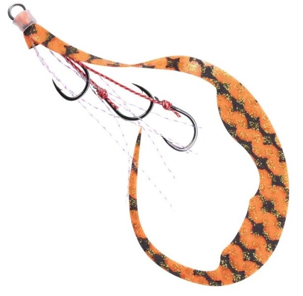 START Spare Unit Triple Hook Magic Curly M #03 Orange Zebra