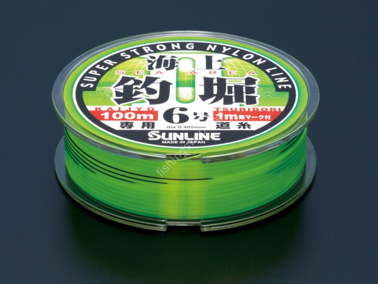 SUNLINE Kaijyo Tsuribori ll [Matte Green + Black Markings] 100m #5 (20lb)