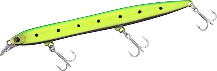 DAIWA Morethan Hisoka 120F-SSR # Lime Chart Iwashi