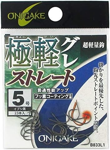 HAYABUSA Onigake Ultra Light Straight B833L1 #5 (23pcs)