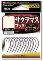 SASAME Sakura Masu Hook KT N-312 [Black] S (12pcs)