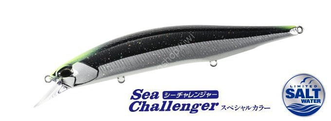 DUO Realis Jerkbait 130S 24.5 SW #CVI3567 UV Sea Challenge Black GB