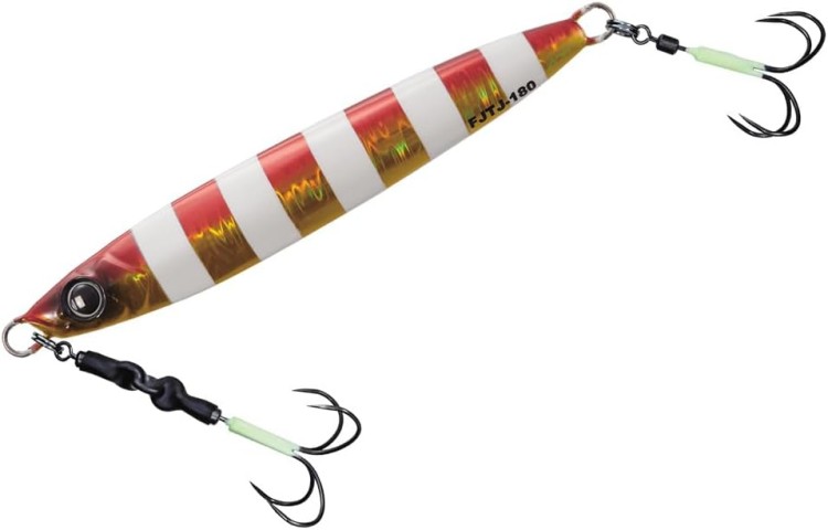 MAJOR CRAFT First Jig Tachiuo Jigging FJTJ-130 #004 Zebra Red Gold