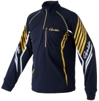 GAMAKATSU GM3697 Kokage Max Zip Shirt (Black x Gold) M