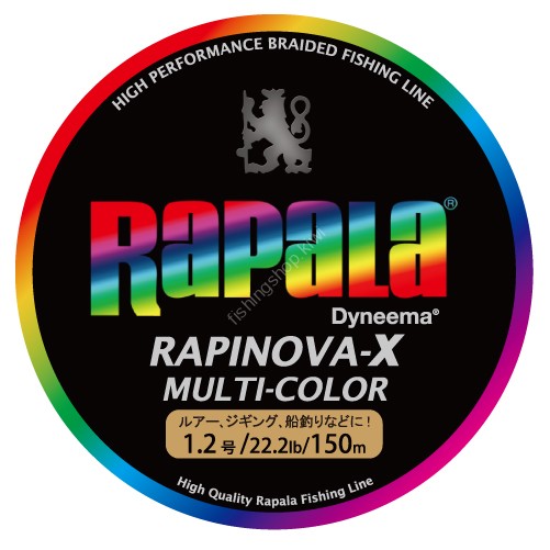 RAPALA Rapinova-X Multi-Color [10m x 5color] 150m #1.2 (22.2lb)