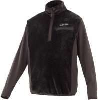 GAMAKATSU GM3614 Boa Fleece Half Zip Shirt (Black) L