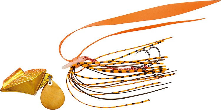 DAIWA Samurai Shore Rubber Free 60g #Mekki Orange Gold