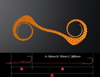 MATSUOKA SPECIAL Alpha 120mm with Hooks #Orange Gold Lame