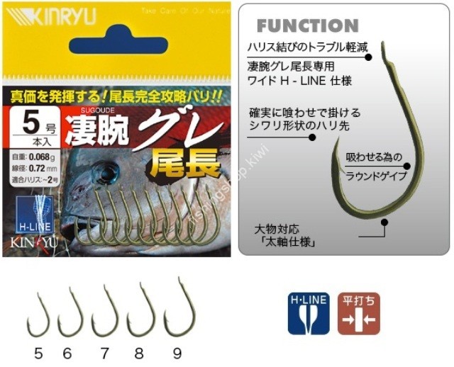 KINRYU Sugoude Gure Onaga [Stealth Green] #8 (10pcs)