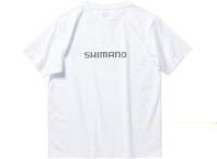 SHIMANO SH-021W Dry Logo T-shirt Short Sleeve (White) XS