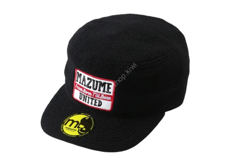 MAZUME Fleece Work Cap With Box Logo #Black
