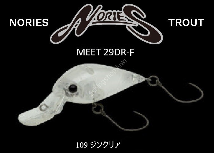 NORIES Meet 29DR-F 109 Jin Clear Lures buy at Fishingshop.kiwi