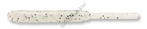 ECOGEAR Shokunin Straw Tail Grub 2 024 Clear Glow Luminous Hologram GLT+ Black FLK