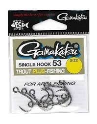 GAMAKATSU Single Hook 53 [NS Black] #1/0 (7pcs)