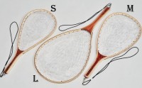 VALLEYHILL Original Landing Net "Wood Rubber Net" S (Net color: Clear)