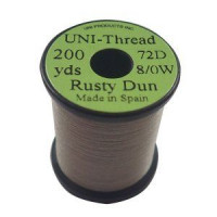 TIEMCO Uni 8/0 Waxed Midge Thread Rusty Dun #324
