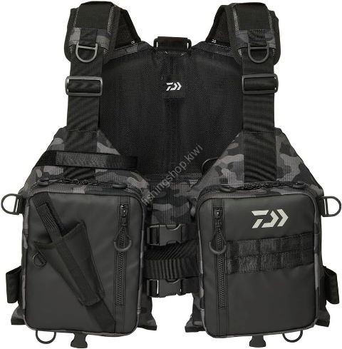 DAIWA DF-6425 Light Float Game Vest [Black Camo] Free