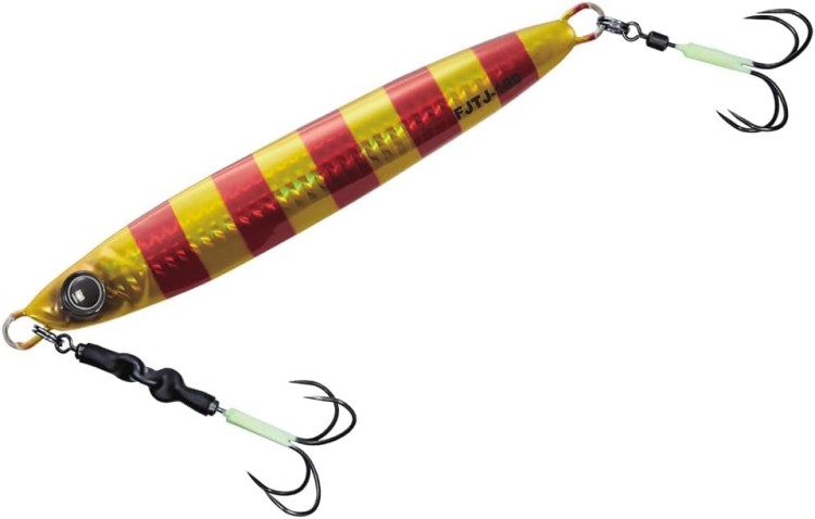 MAJOR CRAFT First Jig Tachiuo Jigging FJTJ-130 #008 Red Zebra Orange Gold