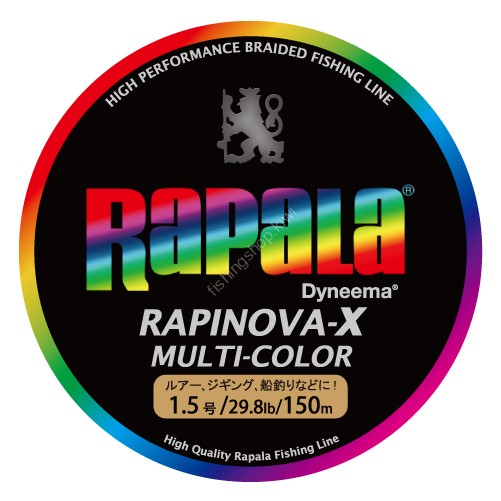 RAPALA Rapinova-X Multi-Color [10m x 5color] 150m #1.5 (29.8lb)