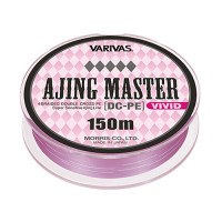 VARIVAS Ajing Master Double Cross PE Vivid [Deep Pink / White] 150m #0.2 (3.5lb)