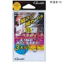 GAMAKATSU Saber Point Fine Master 3 Hooks w/Thread 3S (2pcs)