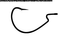 DAIWA Bassers Worm Hook SS Extra Wide Offset #3/0 (5pcs)