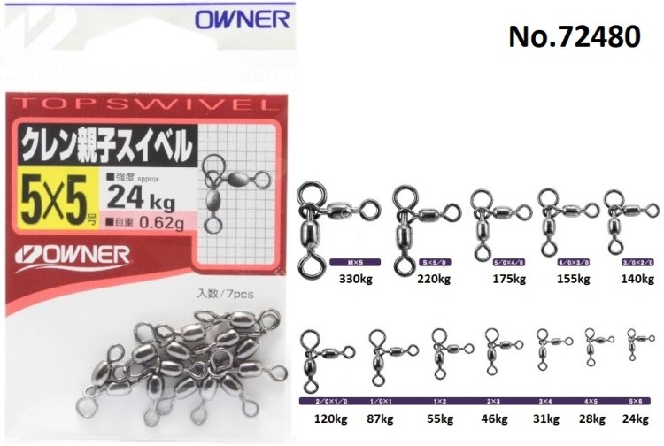 OWNER No.72480 Crane Oyako Swivel #4/0x3/0