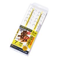 GAMAKATSU T1 Revolution R Chase Star Yellow 3 anchors [Nano Smooth Coat] #7 One Day Pack (18pcs)