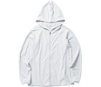 SHIMANO WJ-001V Sun Protection Zip-Up Hoodie (Light Gray) 2XL