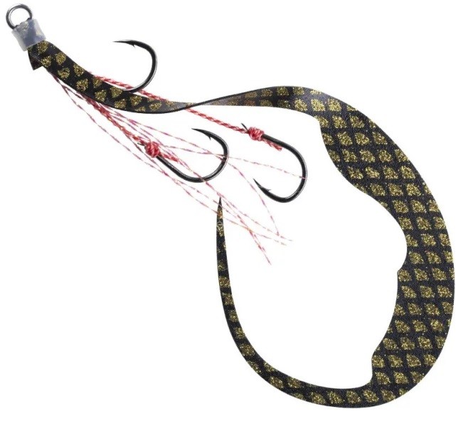 START Spare Unit Triple Hook Magic Curly M #07 Black Gold Scale