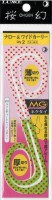 GAMAKATSU Luxxe 19-364 Ohgen Multi Gauge Necktie Narrow & Wide Curly #55 Lime Chart Red Spot