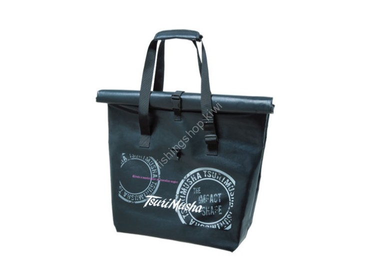 TSURI MUSHA Circle Step Tote Bag #Black TSURI MUSHA Circle Step Tote Bag #Black