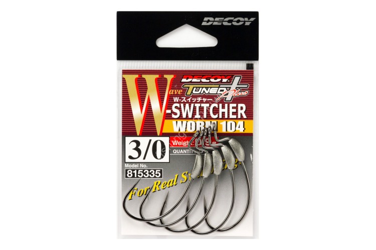 DECOY W-Switcher Worm104 [NS Black] #5/0 (4pcs)
