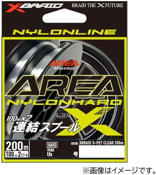 YGK Xbraid Area Nylon Hard [Clear] 200m #0.6 (2.7lb)