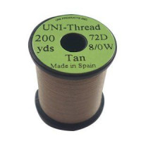 TIEMCO Uni 8/0 Waxed Midge Thread Tan #369