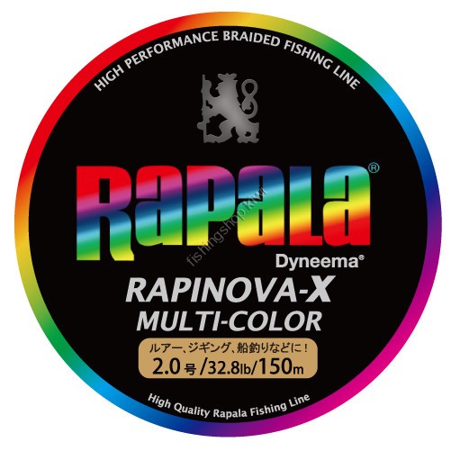 RAPALA Rapinova-X Multi-Color [10m x 5color] 150m #2.0 (32.8lb)