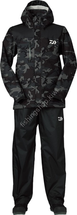 DAIWA DR-3823 Rainmax Rain Suit Black Camo WL