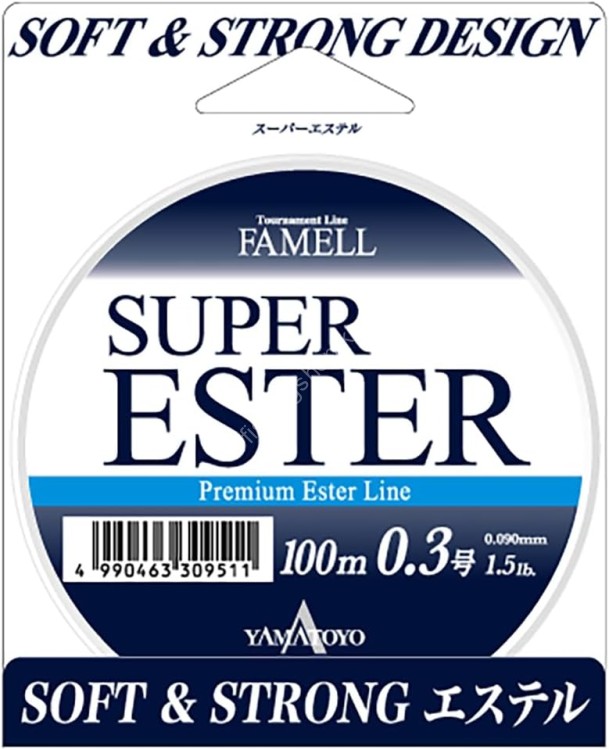 YAMATOYO Fishing Line Famell Super Ester [Clear] 100m #0.4 (2lb)